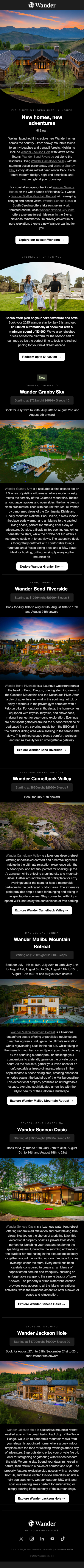 ✨ These 8 new Wanders look like they're out of Architectural Digest...