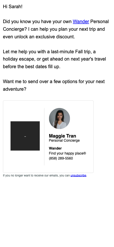🛎️  I'm your Personal Concierge - here to help you plan (and save!)