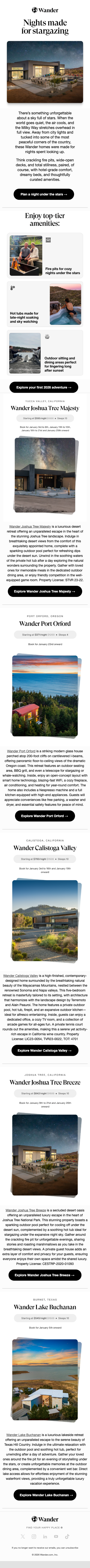 🌌 Plan your first 2026 adventure under the stars...