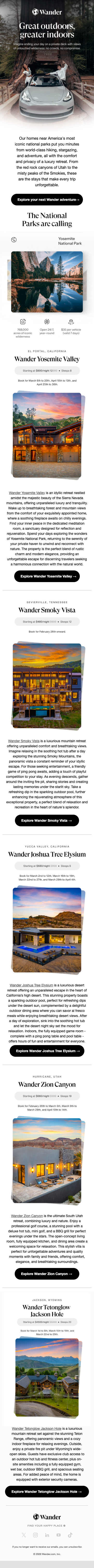 🏞 Your next escape is steps away from a National Park