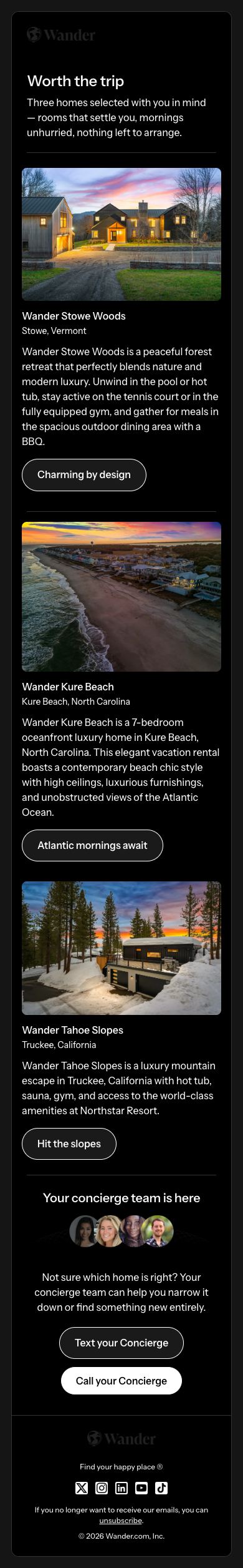 🏘️ Sarah, three homes worth the trip
