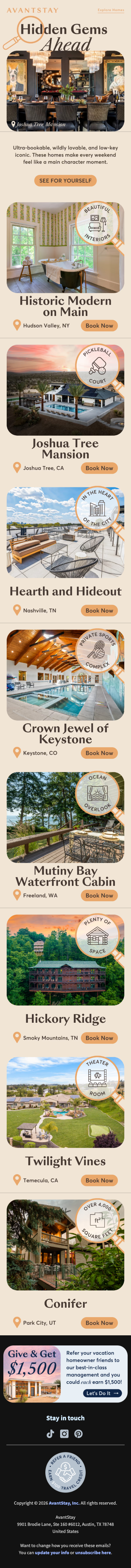 Bookmark-worthy stays