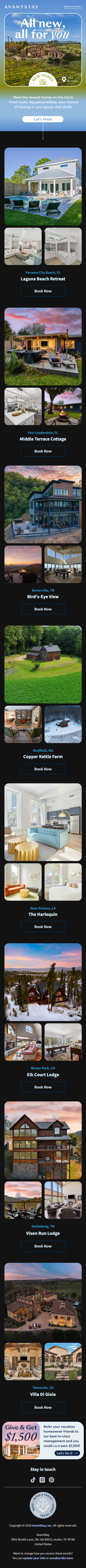 Just dropped: new homes