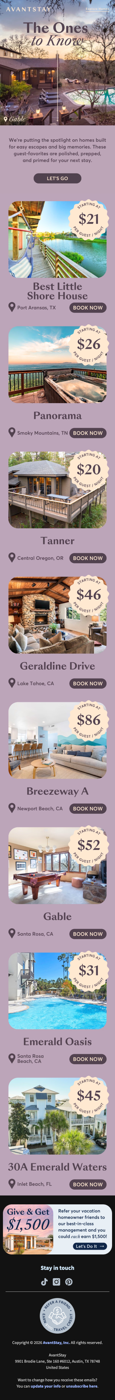 Your next stay is here 👋