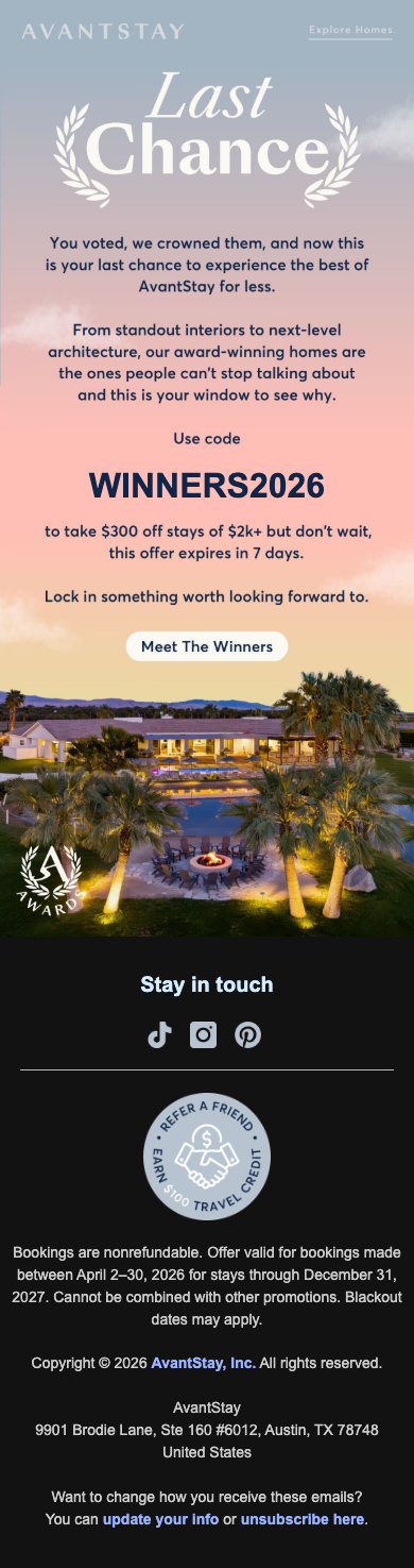 Your $300 off expires in a week!