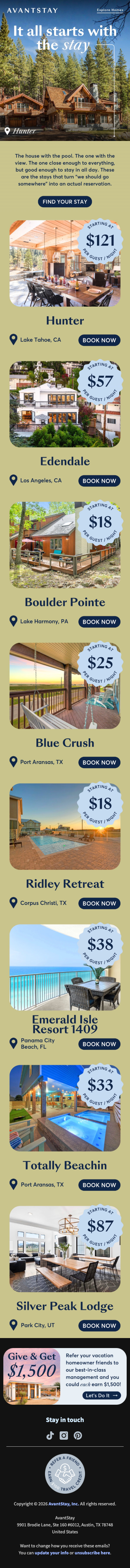 Book the house. Build the trip around it.