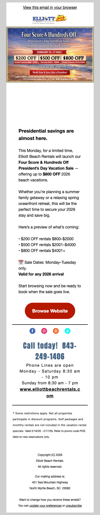 🇺🇸 Coming Monday: Four Score & Hundreds OFF