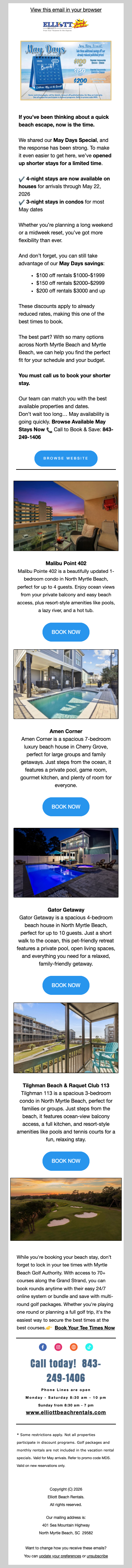 Missed This? May Beach Deals + Short Stays Added 🏖️