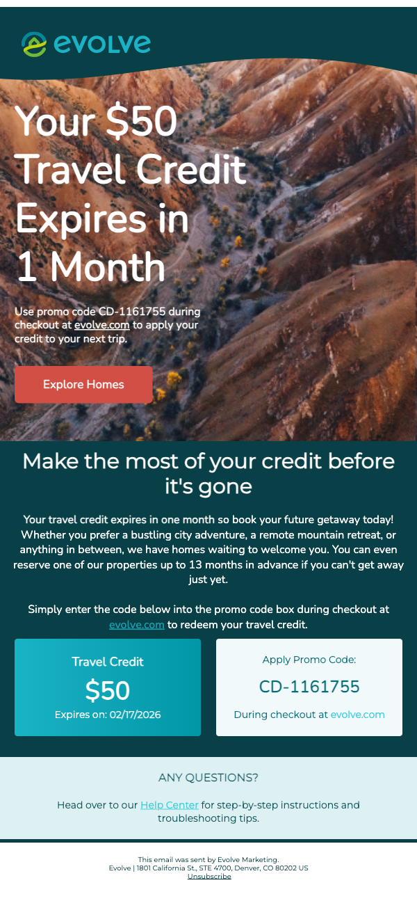 ⏰ Time is Ticking On Your Travel Credit ⏰
